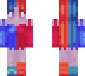 generic red/blue girl
