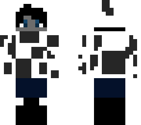 grey cow person
