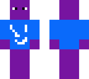 purple guy with blue top