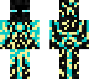 supercharged enderman - blue & yellow