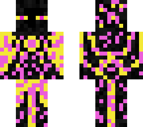 supercharged enderman - yellow & pink
