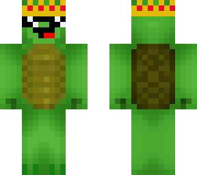 turtle with sunglasses and a crown