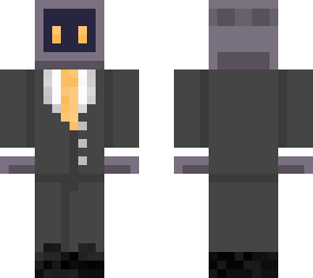 tv head w/suit (orange variation)