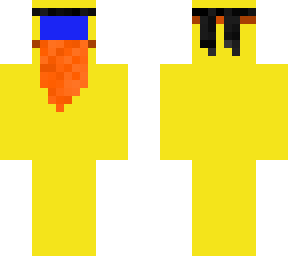 yellow among us with beard and bandana