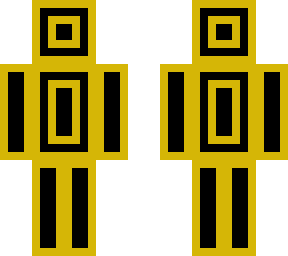 black & yellow cube