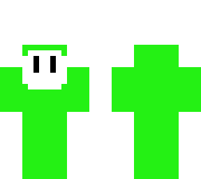 green fall guys character