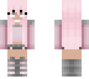 pink hair girl