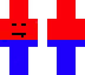 red and blue mix