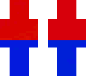 red and blue mix