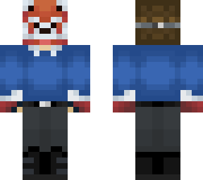 red panda in a sweater