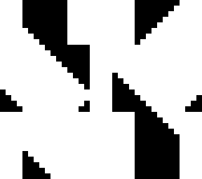 white and black