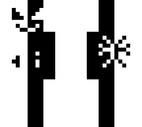 black and white