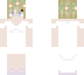 blonde elf in wedding dress
