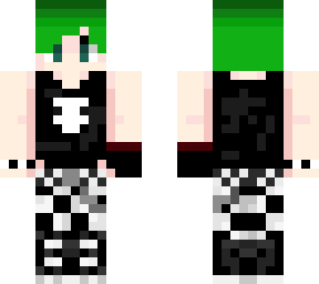 green emo person