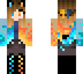 ice and fire cat girl (v2)