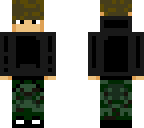 my main with hoodie and camo pants