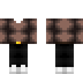 ob - dull brownish sweater w/ black jeans