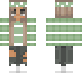 pastel green skin