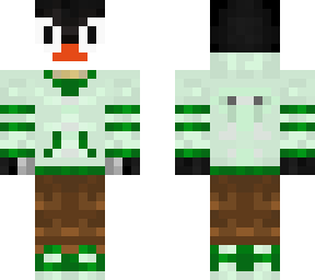 penguin with ben clothes