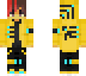 queer boy split dye cyberpunk