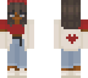 black girl wearing red