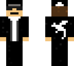 black jacket & slacks