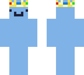 blue with crown
