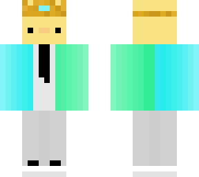 duck in a green and blue fade suit