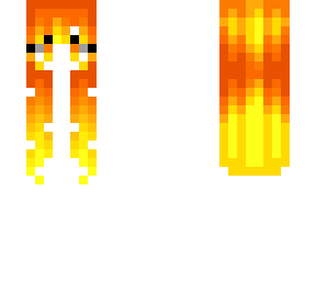 female hb - orange yellow neon glow fade