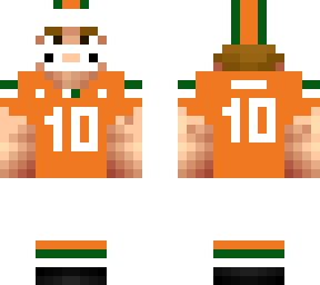 miami football uniform (orange combo 1)
