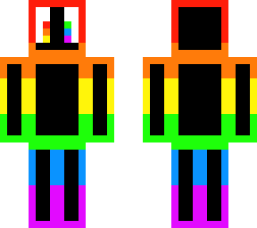 rainbow cubeman