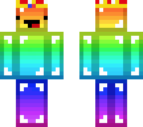 rainbow derp with crown
