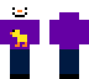 snowman with a duck hoodie 2