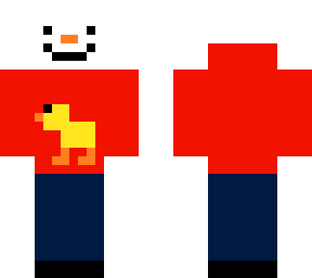 snowman with a duck hoodie 3