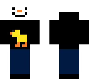 snowman with a duck hoodie 4