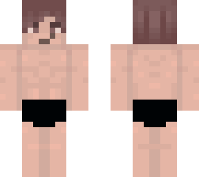 swim suit man with a smirk (the hair, skin and eyes are not mine)