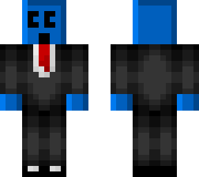 bluecraftee in a suit