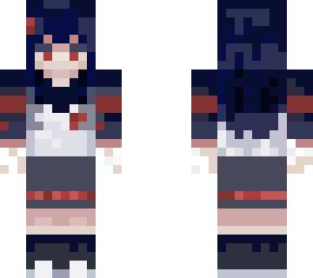 cute navy blue hair ; by notmissky
