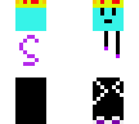 cyan/blue slime