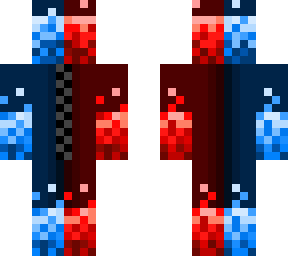 red blue flames