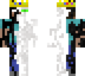 white ender man mixed with herobrine