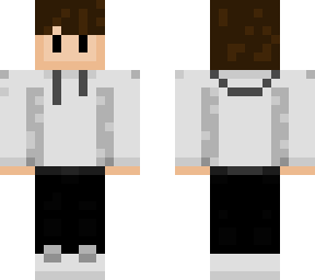 Black And White Hoodie Minecraft Skins