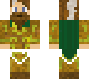 druid with armor and a beard