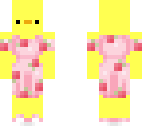 duck in strawberry dress