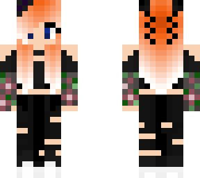 ginger dark flower sleeve girl