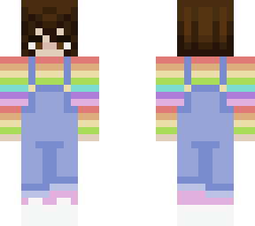 rainbow dungarees