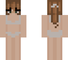 swimsuit ponytail brunette