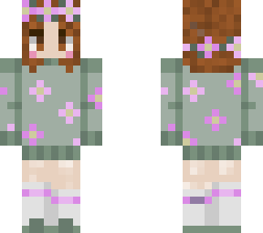 uraraka ochako con sueter de flores rosas