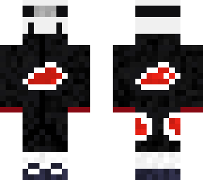 white cat with a akatsuki suit