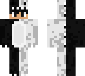 black and white dino